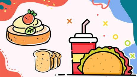 跟我学线描-可口美食